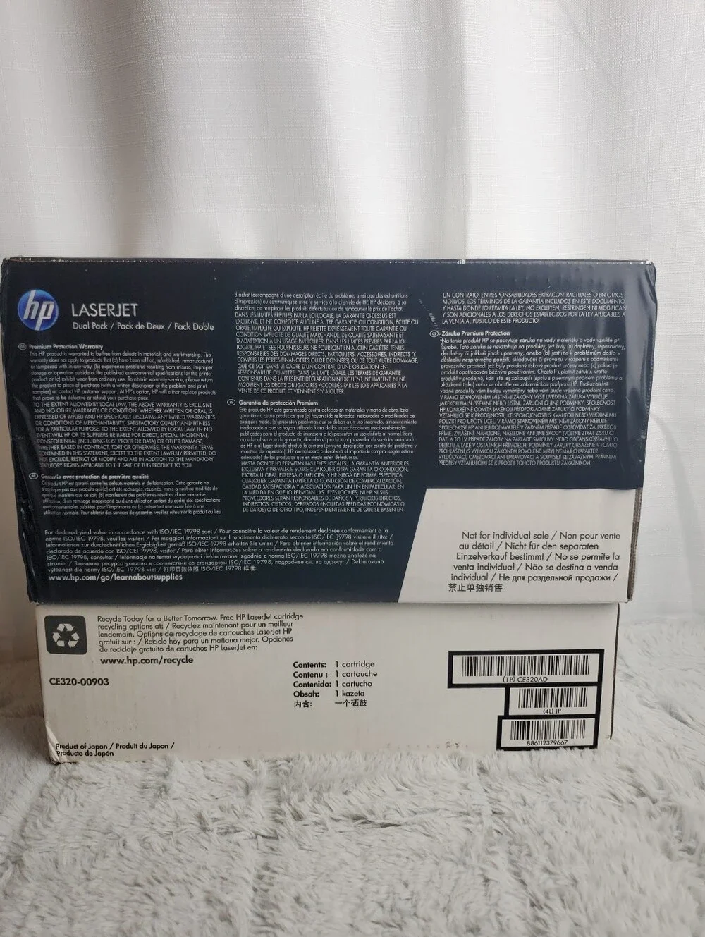 HP LaserJet 128A Black Toner Triple Pack CE320AD Sealed In Boxes